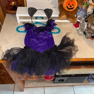 Purple and Black Kids Costume with Headband